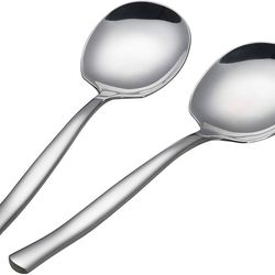 6-Piece Stainless Steel Buffet Serving Spoon, Large Serving Spoon.