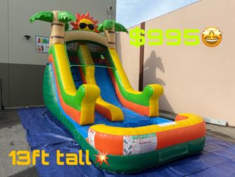 13FT TROPICAL INFLATABLE WATERSLIDE