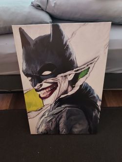Batman Joker Canvas Wall Art Print