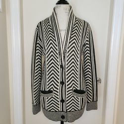 Vintage F21 stripe Art Deco cardigan jacket