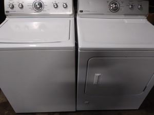 Photo Nice Maytag set washer and gas dryer they both work great heavy duty extra load capacity I can deliver for a small fee