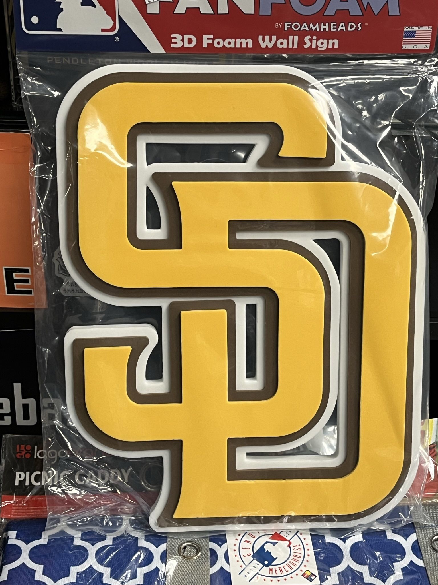 San Diego Padres “SD” Foam Cut Out