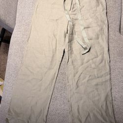 Talbots pant 100% linen