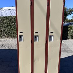 Vintage Locker 3 Door School Locker
