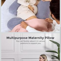Barely used, like new! Pregnancy Pillows for Sleeping, U Shaped Full Body Maternity Pillow with Removable Cover - Support for Back, Legs, Belly, HIPS 