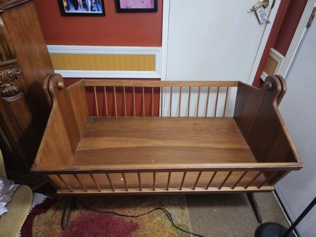 Wooden Baby Cradle 