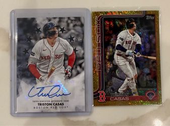 2025 Topps Series 1 Triston Casas #11 Gold /50 & Triston Casas Black Auto /199