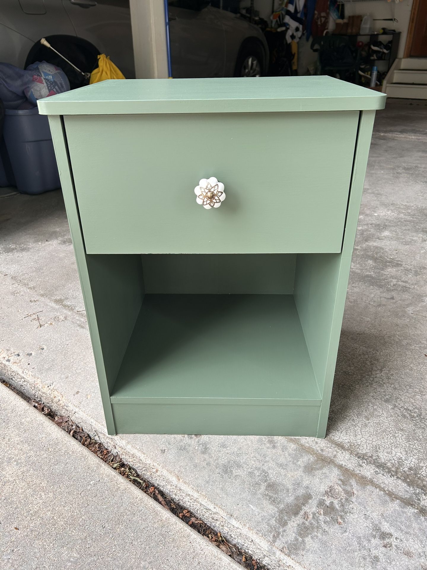 Renewed Green Nightstand