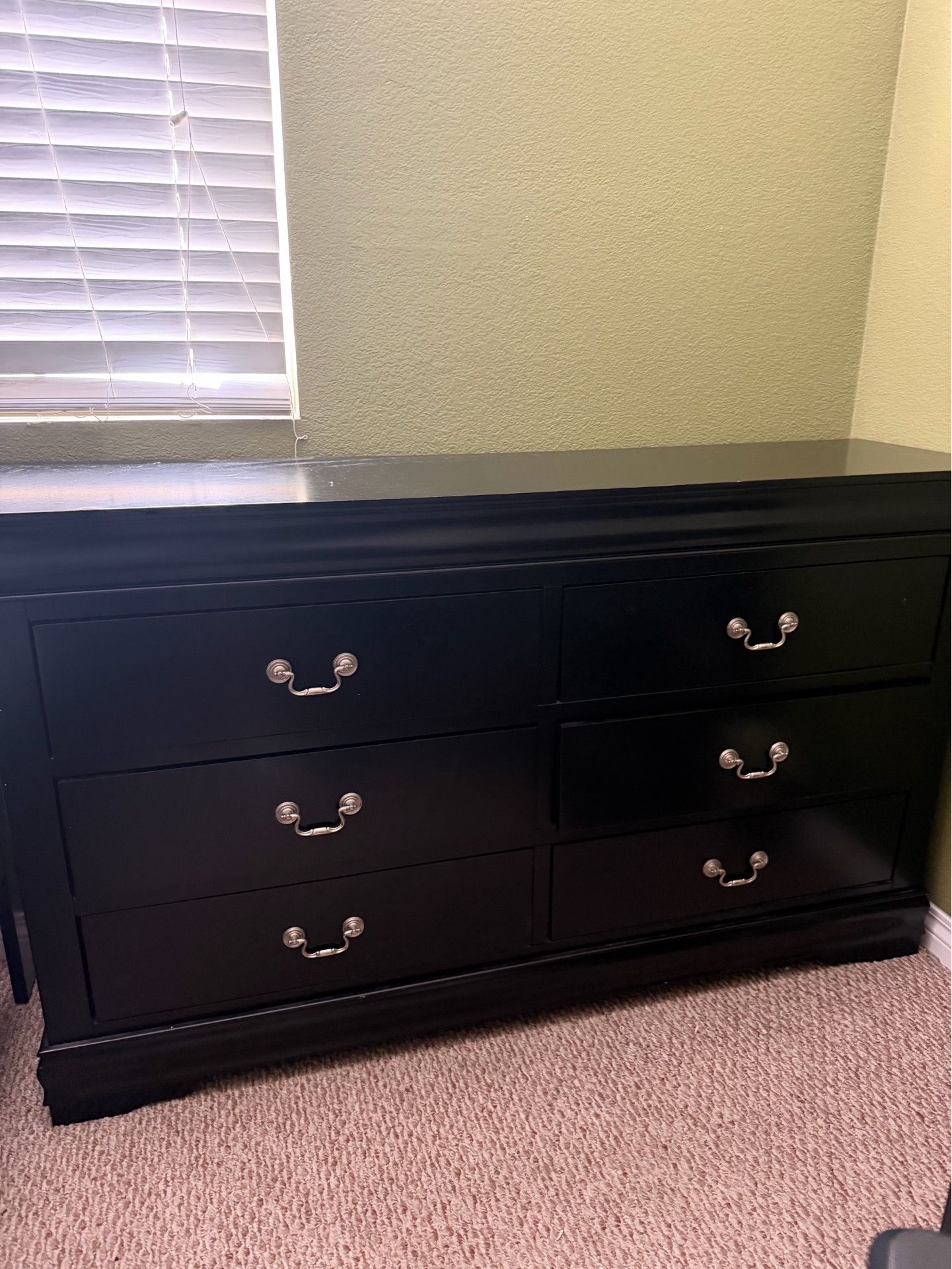 Black Wooden Dresser Good Conition