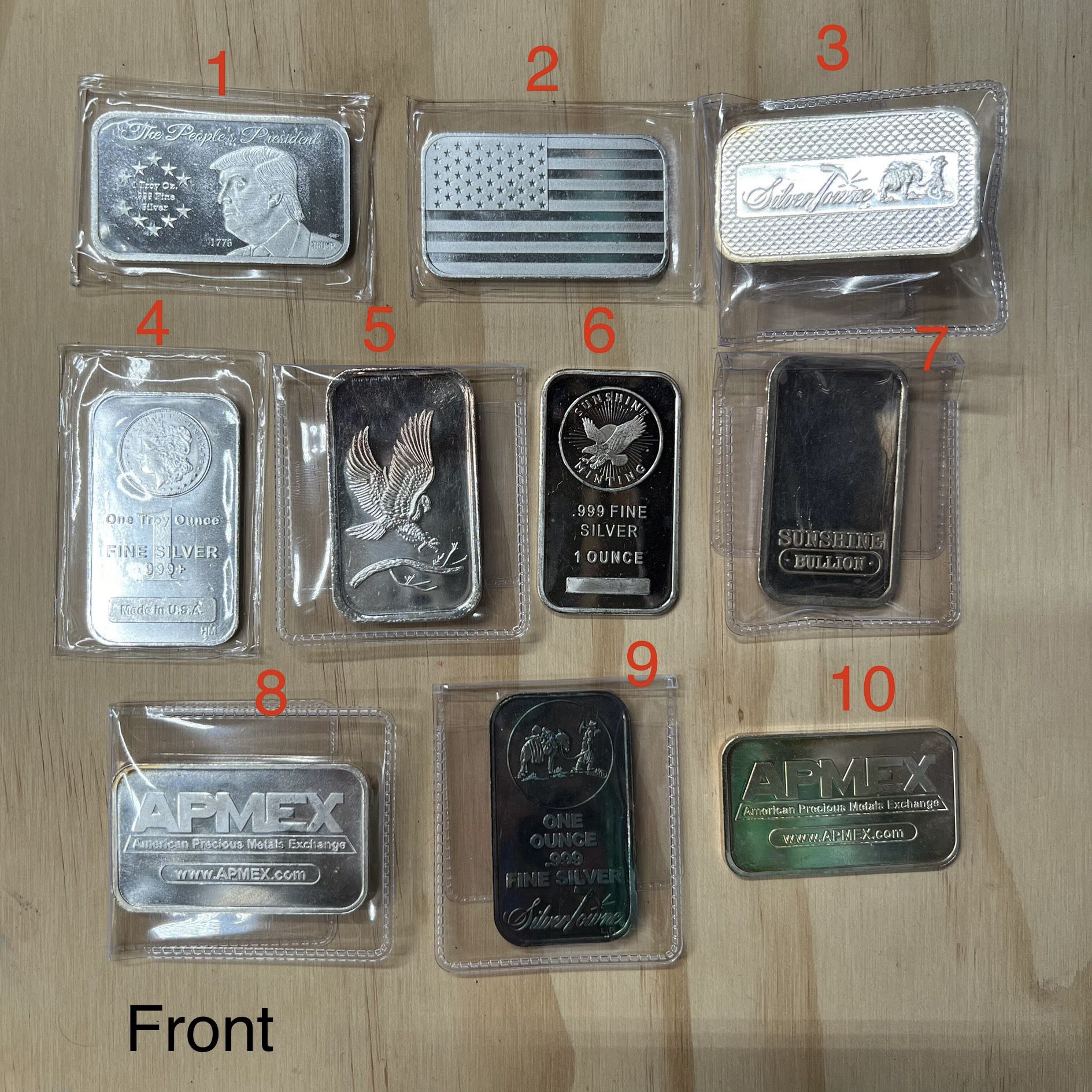 1 Tory Ounce .999 Fine Silver Bars! Take Your Pick $35ea
