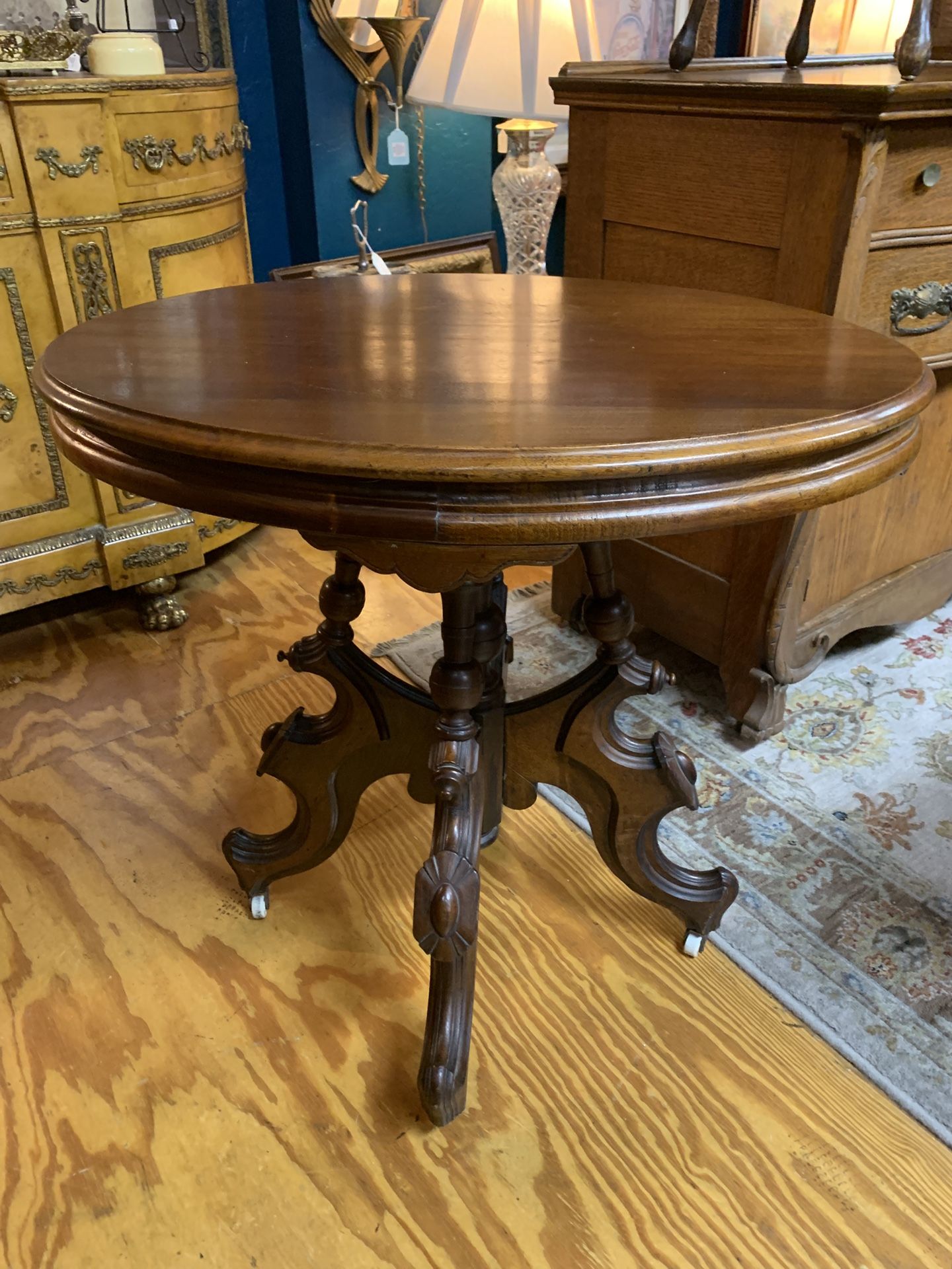 Antique Oval Parlor Table