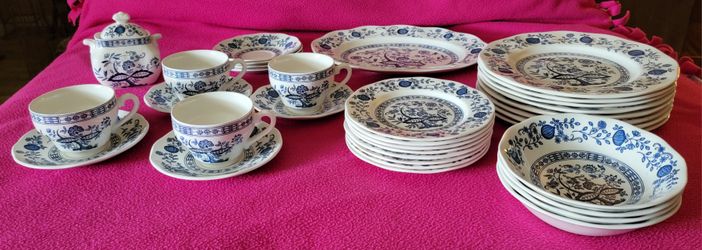 Enoch Wedgewood Blue Onion Collection, Limited Edition, Circa 1960s