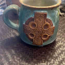 Pottery Celtic Mug 