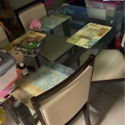 Large Glass Table