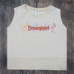 Disney Parks Mickey Mouse Ice Cream Sleeveless Cropped Tank Top 