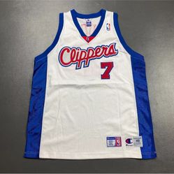 100% Authentic Lamar Odom Vintage Champion LA Clippers Jersey Size 48 Mens XL