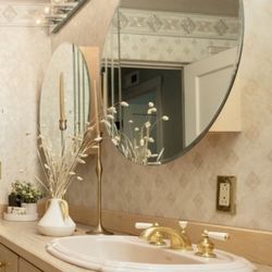 Vintage NuTone Round Medicine Cabinets (Pair)