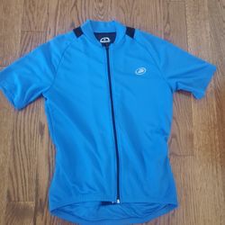  Cycle Jersey - Bicycle Shirt Size medium Polyester - BIKE - Black  and BLUE