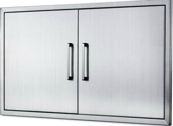 Outdoor Kitchen Double Doors, 36" W21 H BBQ Access Doors with Handles, Stainless Steel Door Flush Mount for Outdoor Kitchen,Grilling, BBQ Island Brand