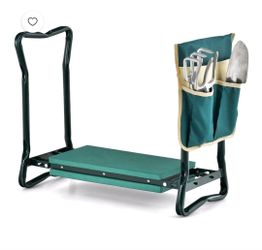 New in the boxH&GT Garden Kneeler and Seat, Foldable Garden Stool Heavy Duty Gardening Bench for Kneeling and Sitting to Prevent Knee & Back Pain, Gre
