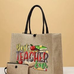 Teacher tote bag 💼 with wallet combo $12