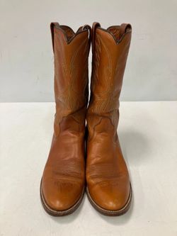 Dan Post Western Cowboy Boots Size 8.5D Tan Leather