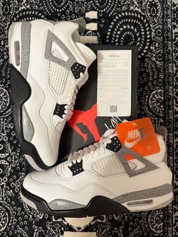 Jordan 4 White Cement