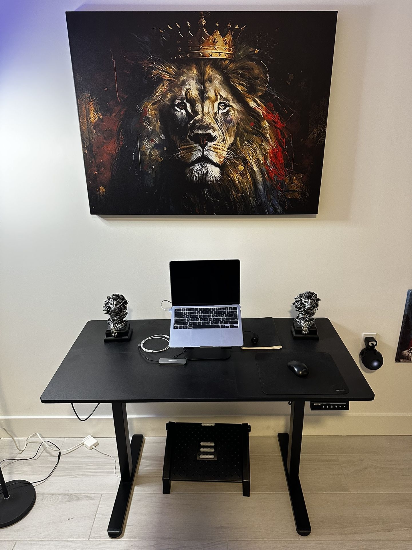 Large Lion Canvas Wall Art – Modern Decor
