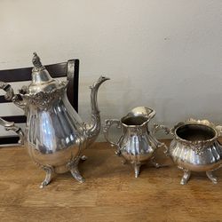 Baroque by Wallace Silver Plate Tea set