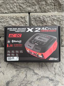 Hitec RCD Inc. X2 AC Plus Black Edition Multi-Function AC/DC Charger - Blade  $163.95 plus tax hobby town    The expansion of the Hitec charger line c