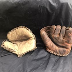 Vintage Wilson Baseball Mitts