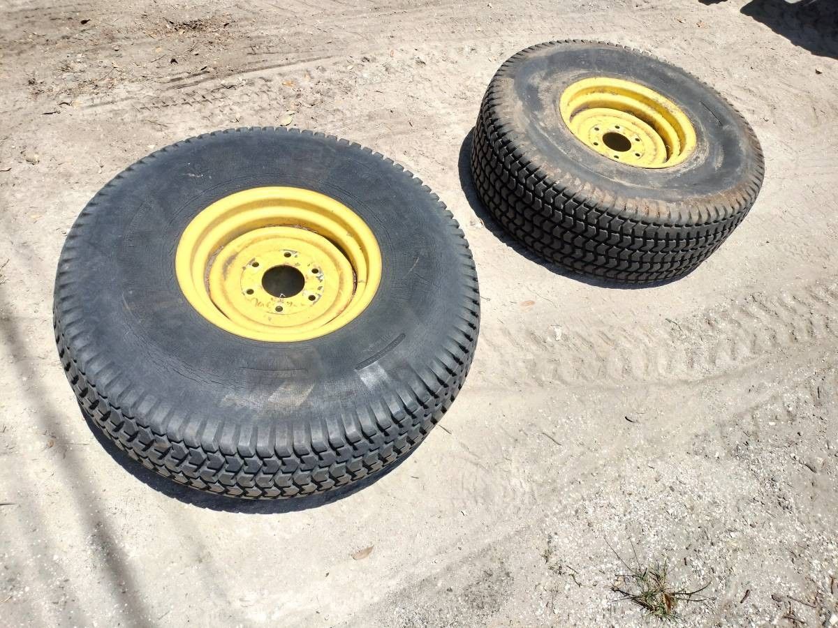 13.6x16 - 2 x Tractor Turf Farm Trailer Equipment Wheel s Tire s Rim s