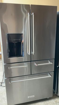 Kitchen Aid 4 Door Stainless Steel Refrigerator Fridge
