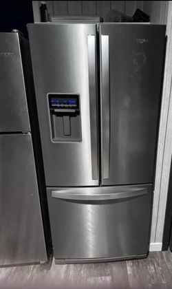 whirlpool stainless 20 cu. ft. french door bottom mount refrigerator with water dispenser