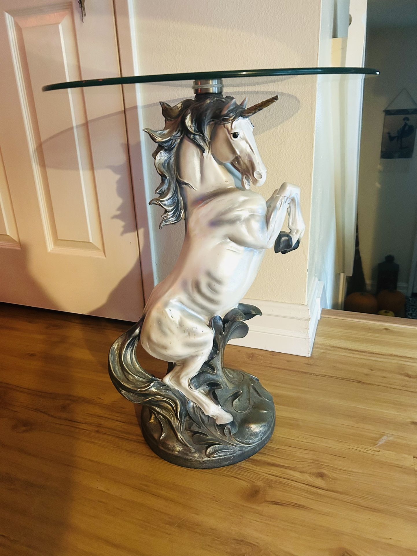 Vintage Unicorn Side Table