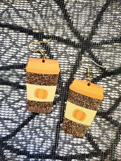 Pumpkin Spice Cup Earrings