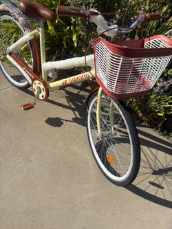 🌸Brand New-  City Cruiser Bike with Front Basket- 26” tires/ Rider: 5.2” to 5.8”🌼