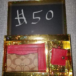 Brand New Coach Wallet & Keychain