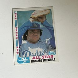 Fernando Valenzuela 1982 Topps Card # 345