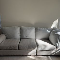 Cottage Chic Beige chaise sectional sofa