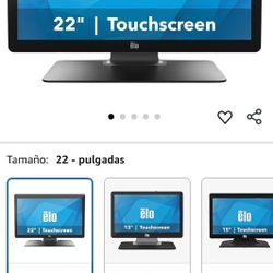 Elo 2202L - Monitor de pantalla táctil de 22" con soporte - 1920 x 1080, 10 táctiles, negro
