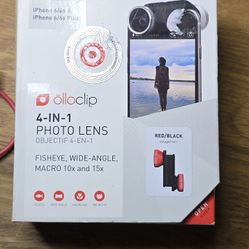Olloclip 4-in-1 Photo Lens designed for the Apple iPhone 6/6s and 6/6s Plus. 