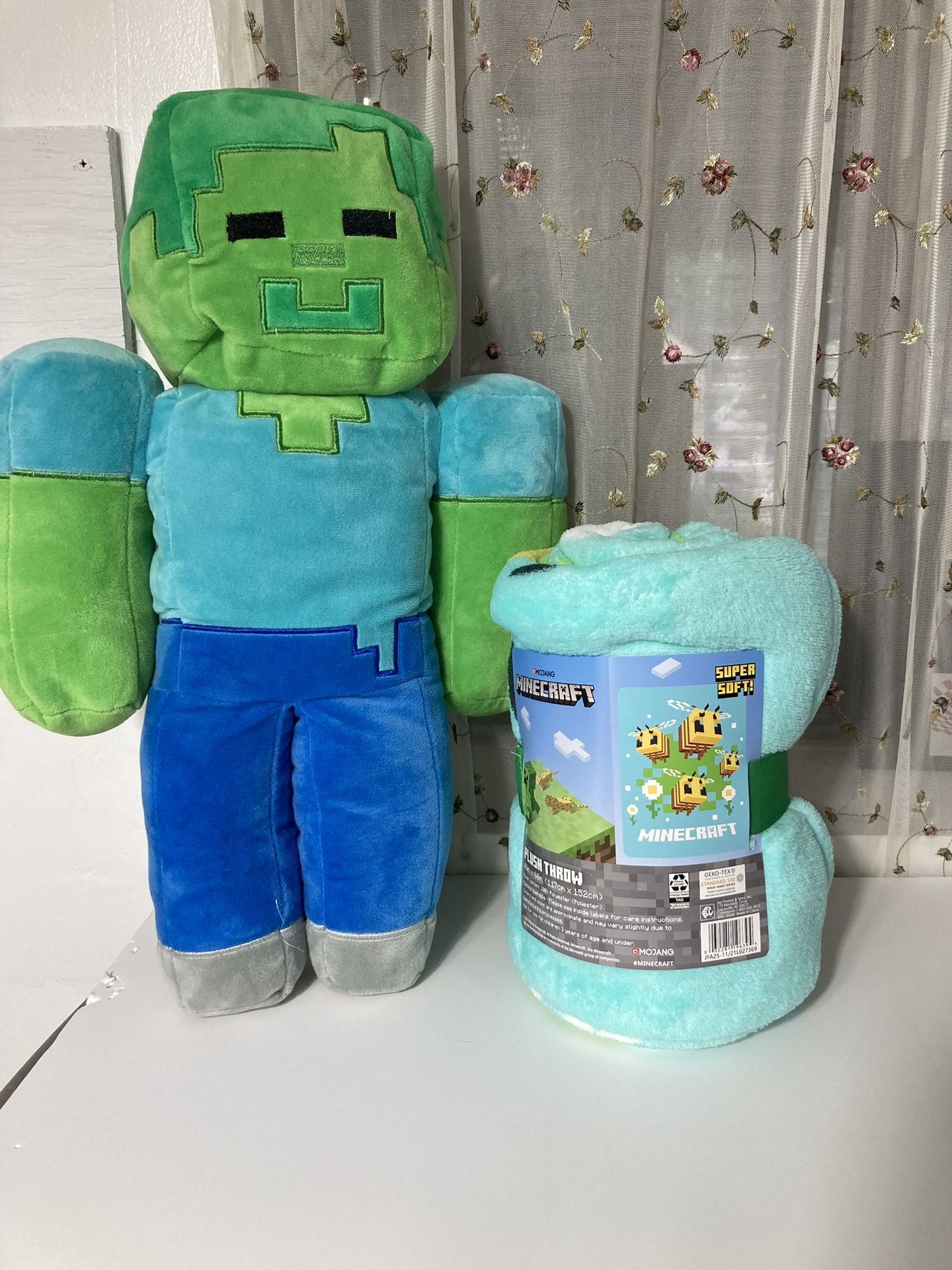 Minecraft Plush And Blanket Brand New