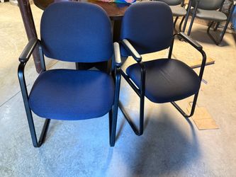 Office Guest Chairs with Arms – Set of 2