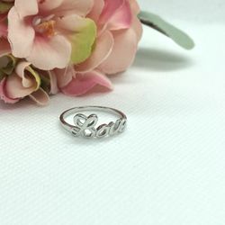 Love Script Ring Size 7&8