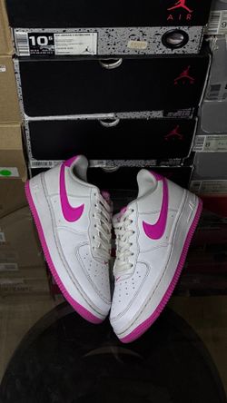 Nike Air Force 1 GS 'White Laser Fuchsia'