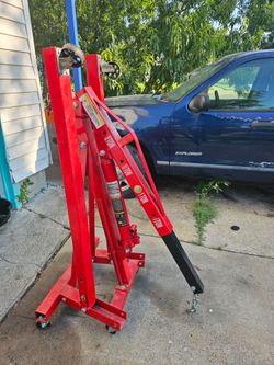 Engine 2 ton hydraulic hoist with leveler