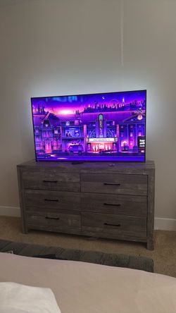 Dresser with 55” TV