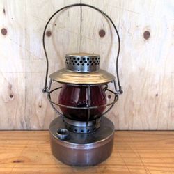 Antique Handlan St. Louis Railroad Red Globe Signal Lantern Restored