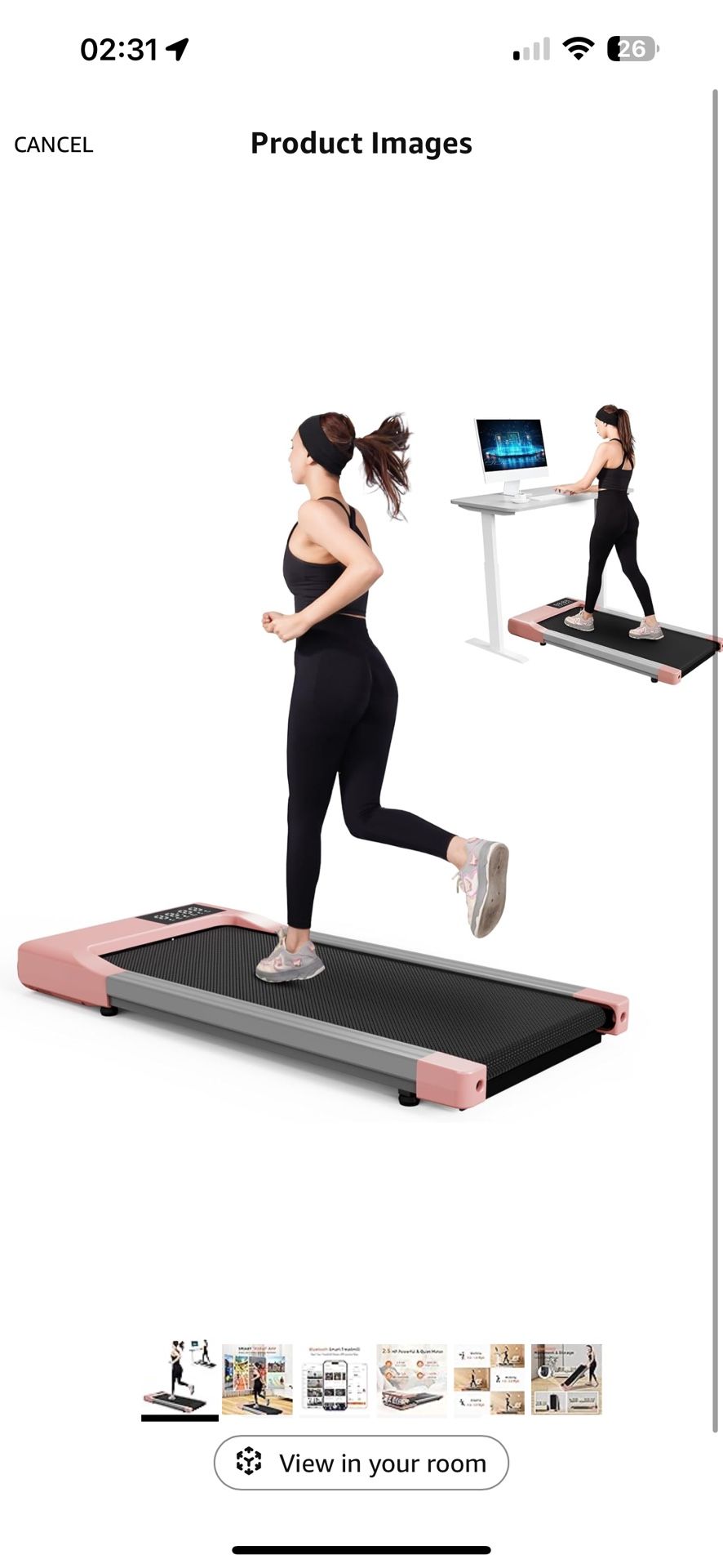 SupeRun Walking Pad, Under Desk Treadmill, 3 in 1 Portable Treadmill with Remote Control LED Display, 2.5 HP Quiet Walking Jogging Machine for Office